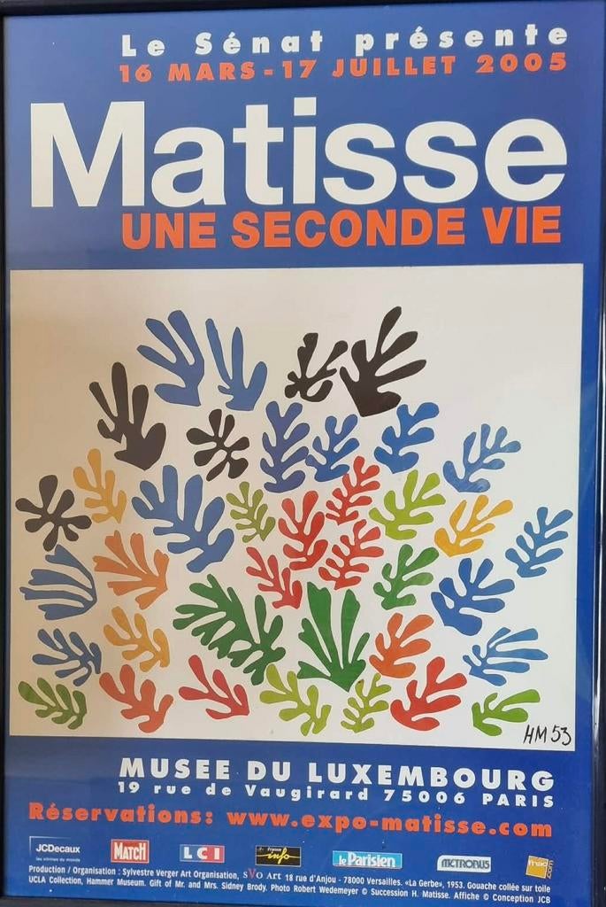 Matisse Henri postertentoonstelling Parijs, Ophalen of Verzenden
