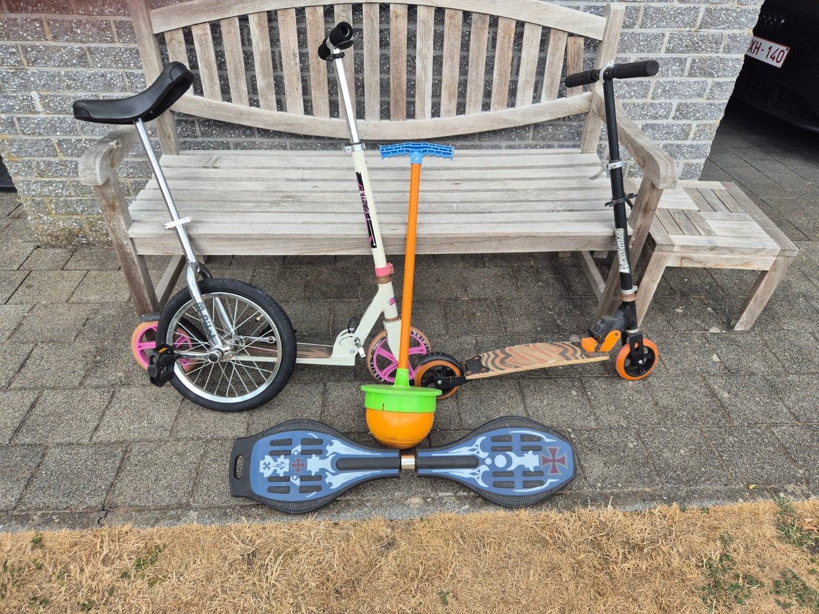 steps, eenwieler, waveboard en lolobal, Fietsen en Brommers, Ophalen