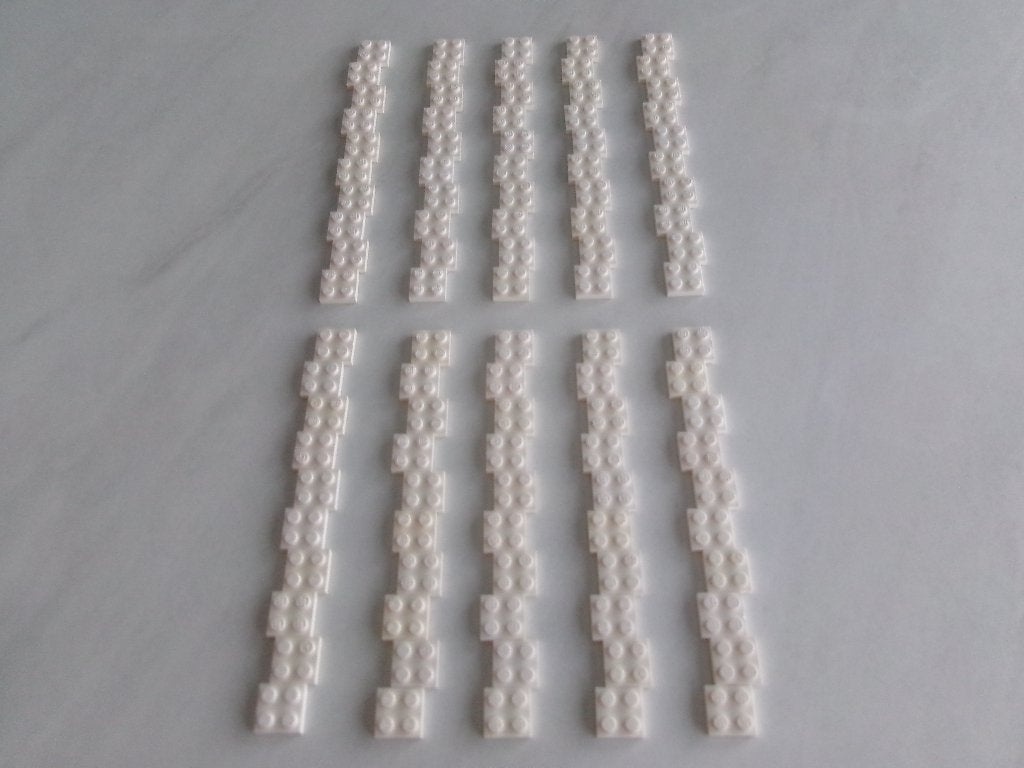 Assiettes Lego 2x2 blanches D10 100, Enlèvement ou Envoi, Lego, Utilisé, Briques en vrac