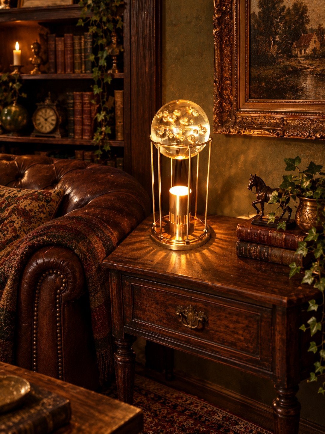 West-Duitse volglazen bubble-lamp, bubbellamp Doria 1970, Ophalen of Verzenden, Glas