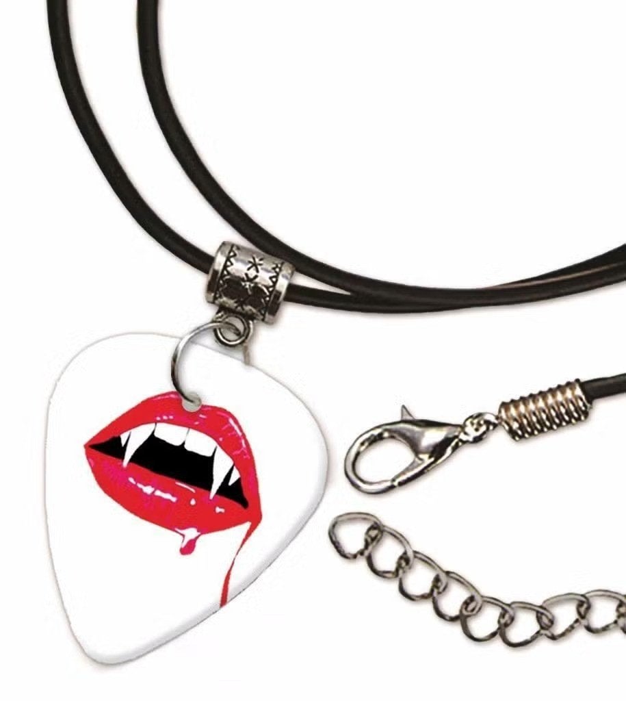 Vampier plectrum ketting, sleutelhanger of oorbellen, Ophalen of Verzenden, Nieuw