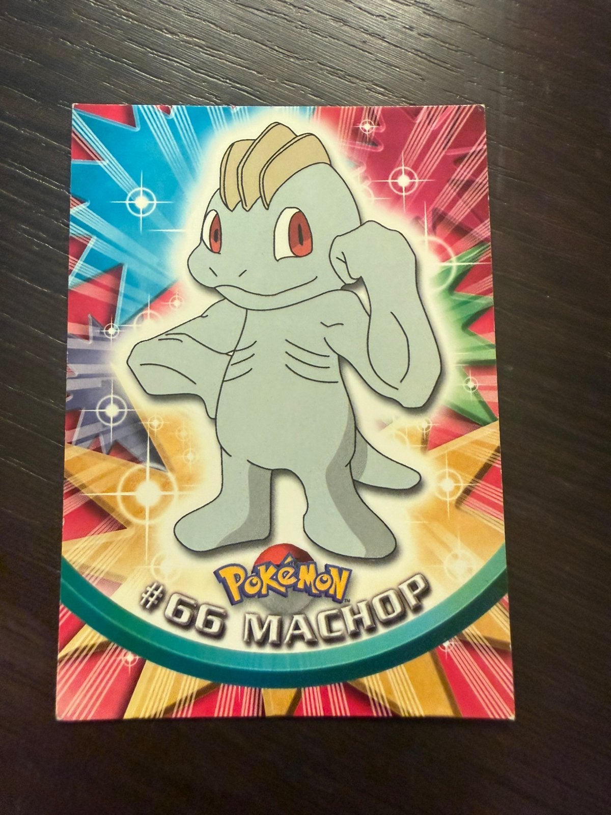 Pokémon Topps Machop #66 – TV Animation Edition 1999, Enlèvement ou Envoi, Comme neuf, Cartes en vrac, Foil