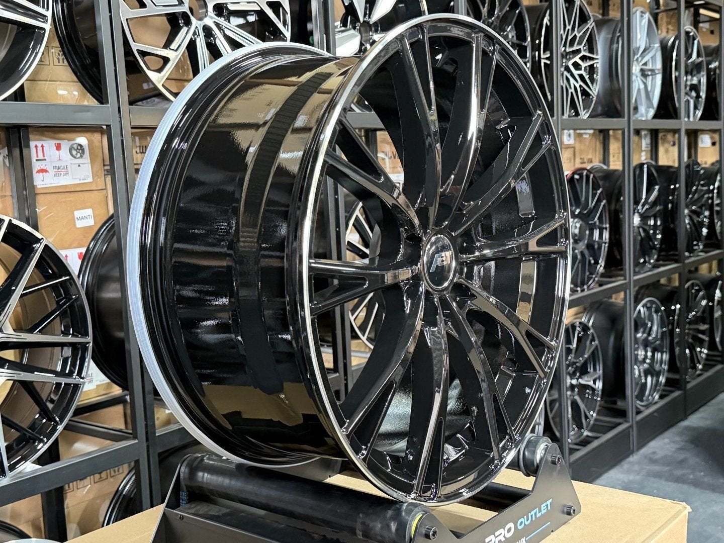 19 inch Audi ABT 5X112 look velgen A3 RS3 A4 Q3 Q5 GOLF 7 8, Auto-onderdelen, Velg(en), -, -, Nieuw