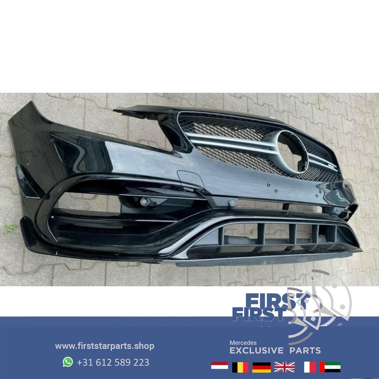 W176 FACELIFT A KLASSE 2018 A45 AMG PERFORMANCE VOORBUMPER Z, Gebruikt, -, Voor, Ophalen of Verzenden