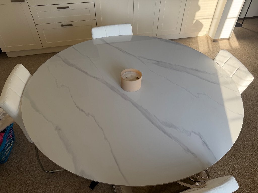 Tafel marmer, Ophalen, Overige materialen, Marmer, Rond