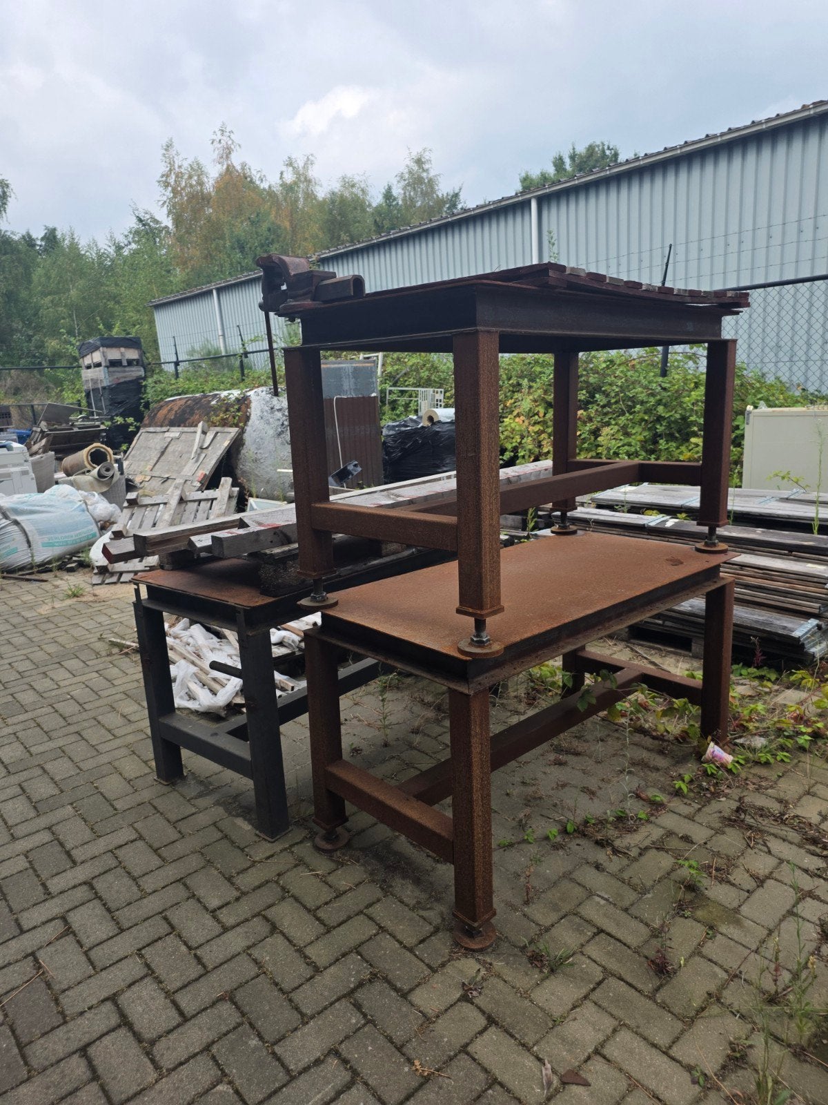 metaal werktafel, Ophalen, Gebruikt, 70 tot 120 cm