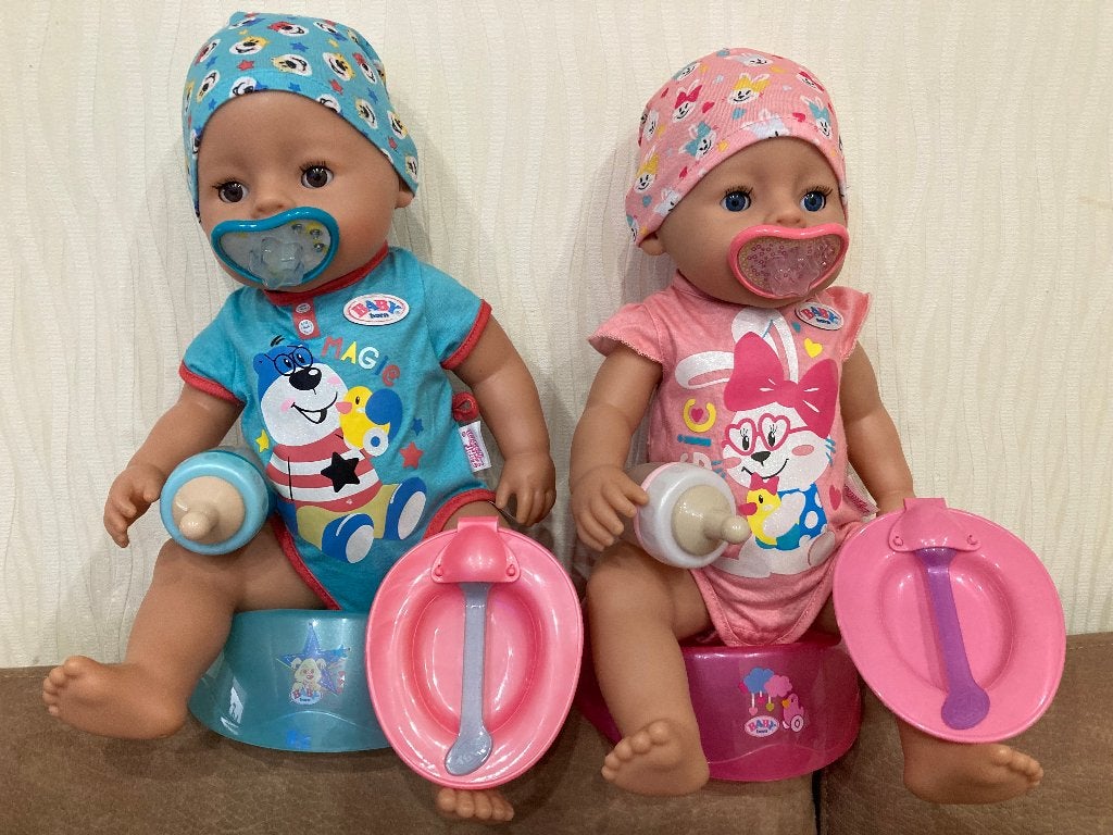 Baby Born Boy and Girl avec accessoires, Enlèvement ou Envoi, Comme neuf, Baby Pop