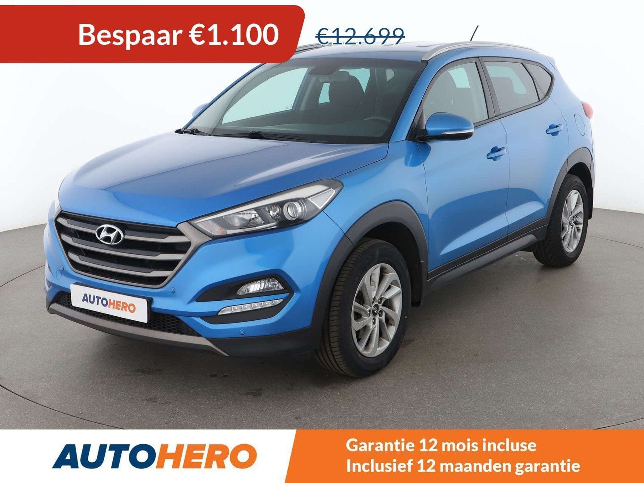 Hyundai Tucson 1.6 Advantage blue 2WD (bj 2016), Auto's, Voorwielaandrijving, Stof, Gebruikt, 1591 cc