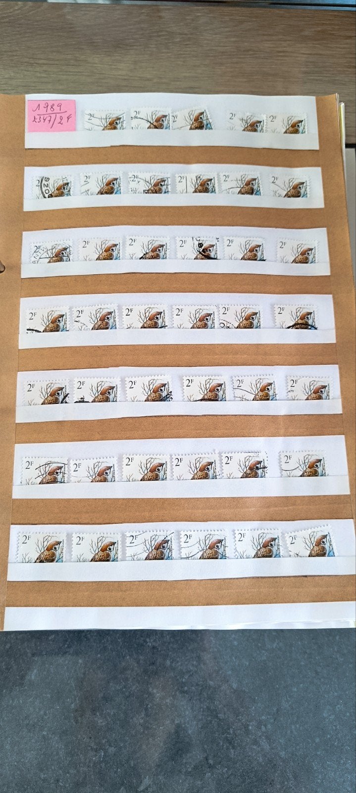 Timbres belges Oiseaux de Buzin., Enlèvement ou Envoi, Affranchi, 1 Autocollant