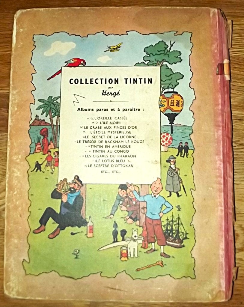 Tintin - Le Lotus Bleu B1 (EO couleur), Livres, Une BD, Enlèvement ou Envoi, Utilisé, HERGE