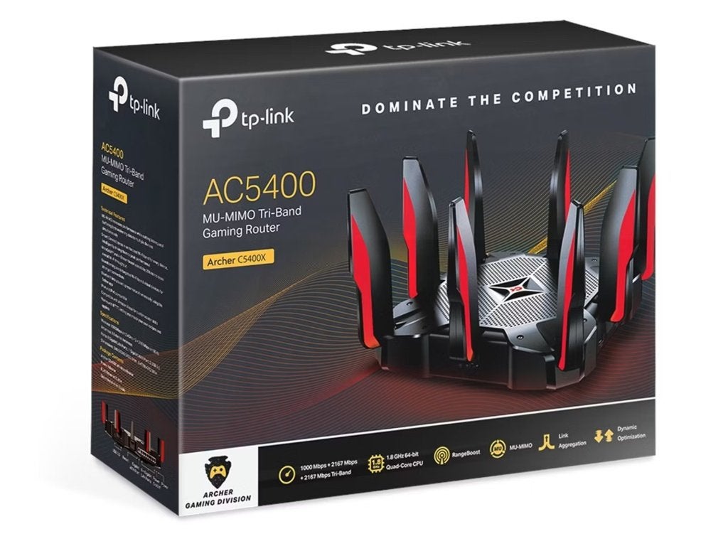TP‑Link Archer AC5400 Tri‑Band Wi‑Fi Router, Computers en Software, Routers en Modems, Ophalen of Verzenden, Zo goed als nieuw