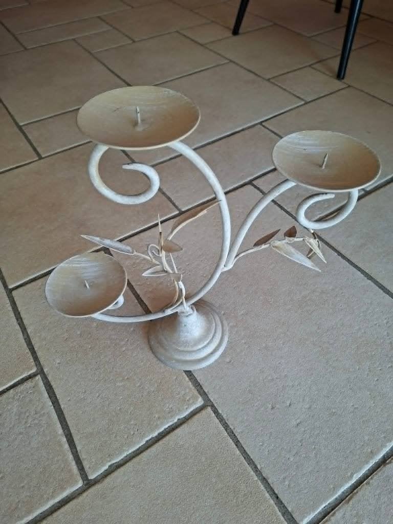 Support bougies, 25 à 50 cm, Comme neuf, Enlèvement, Chandelier