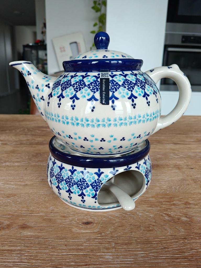 Bunzlau castle theepot met warmhouder, Ophalen of Verzenden, Nieuw, Keramiek, Overige typen
