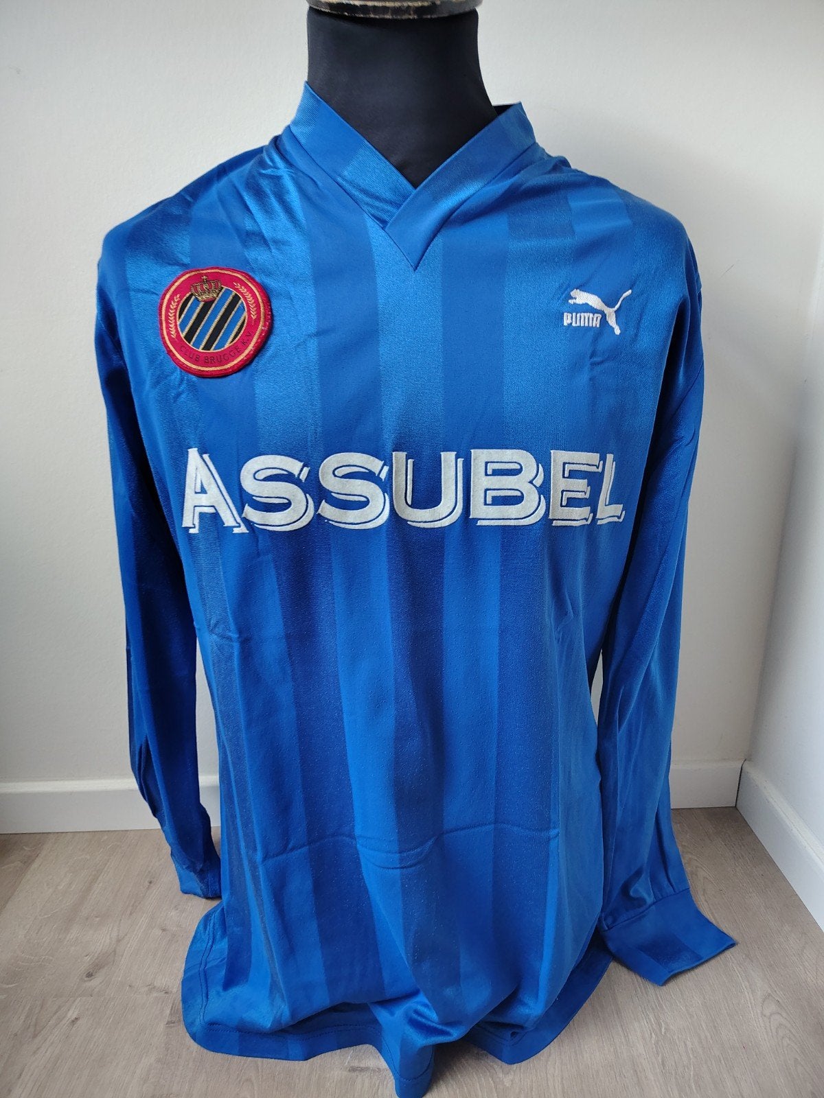 Club Brugge Daniel Amokachi Matchworn, Sport en Fitness, Ophalen of Verzenden, Shirt