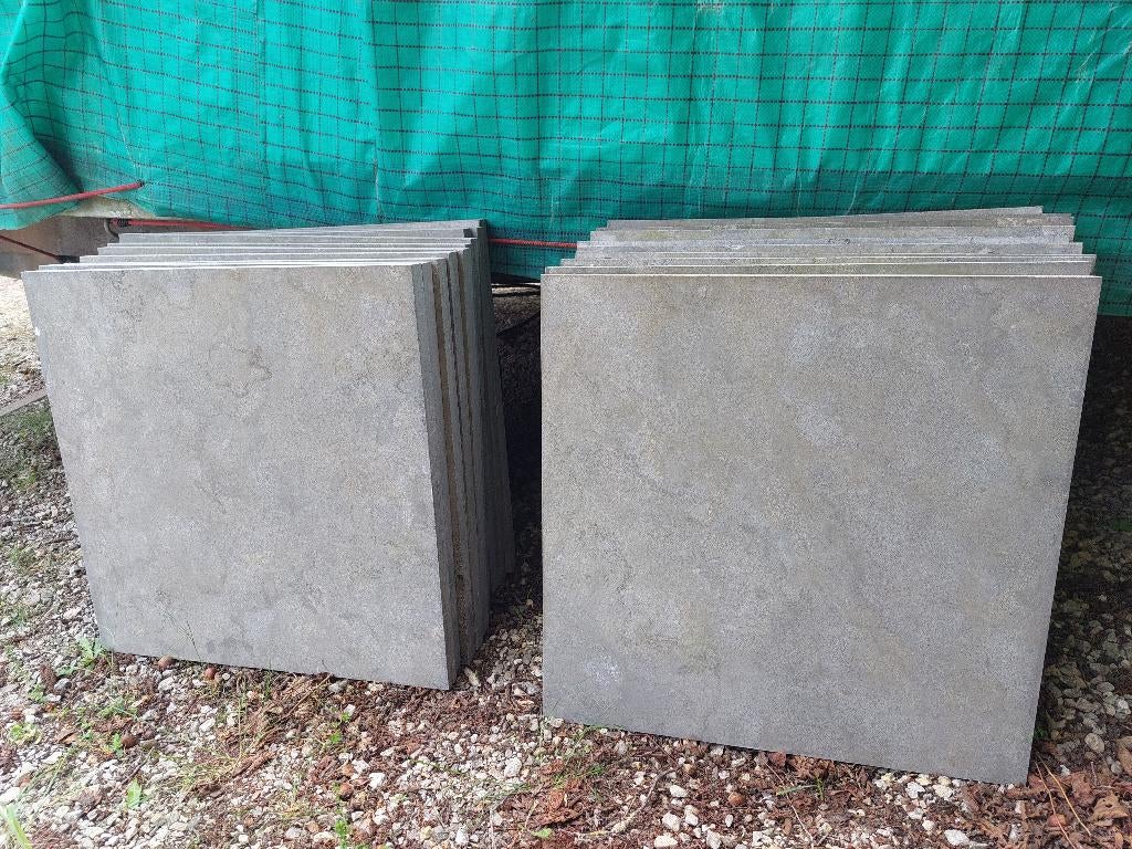 Chinese arduin 20 st, 60x60 dikte 3 cm, Ophalen, 5 tot 10 m², Zo goed als nieuw, Natuursteen