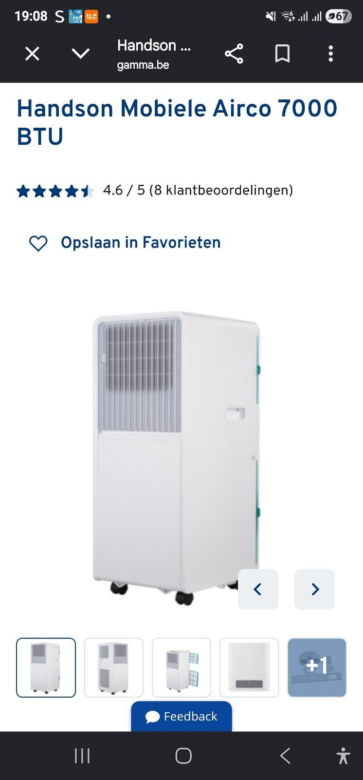 Airco met buis, Ophalen