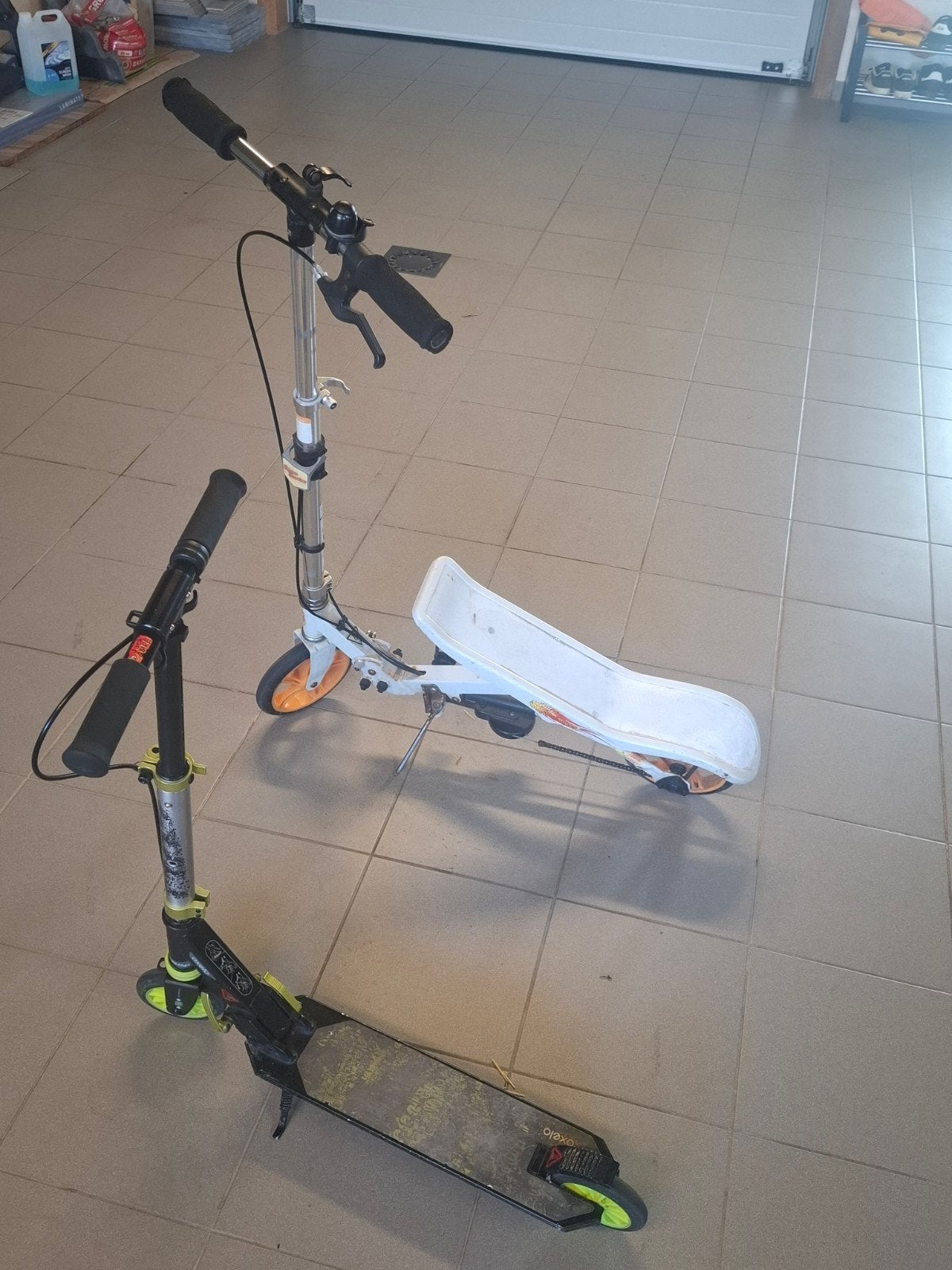2 steps voor de prijs van 1. space scooter en gewone step, Fietsen en Brommers, Ophalen, Gebruikt, Gewone step