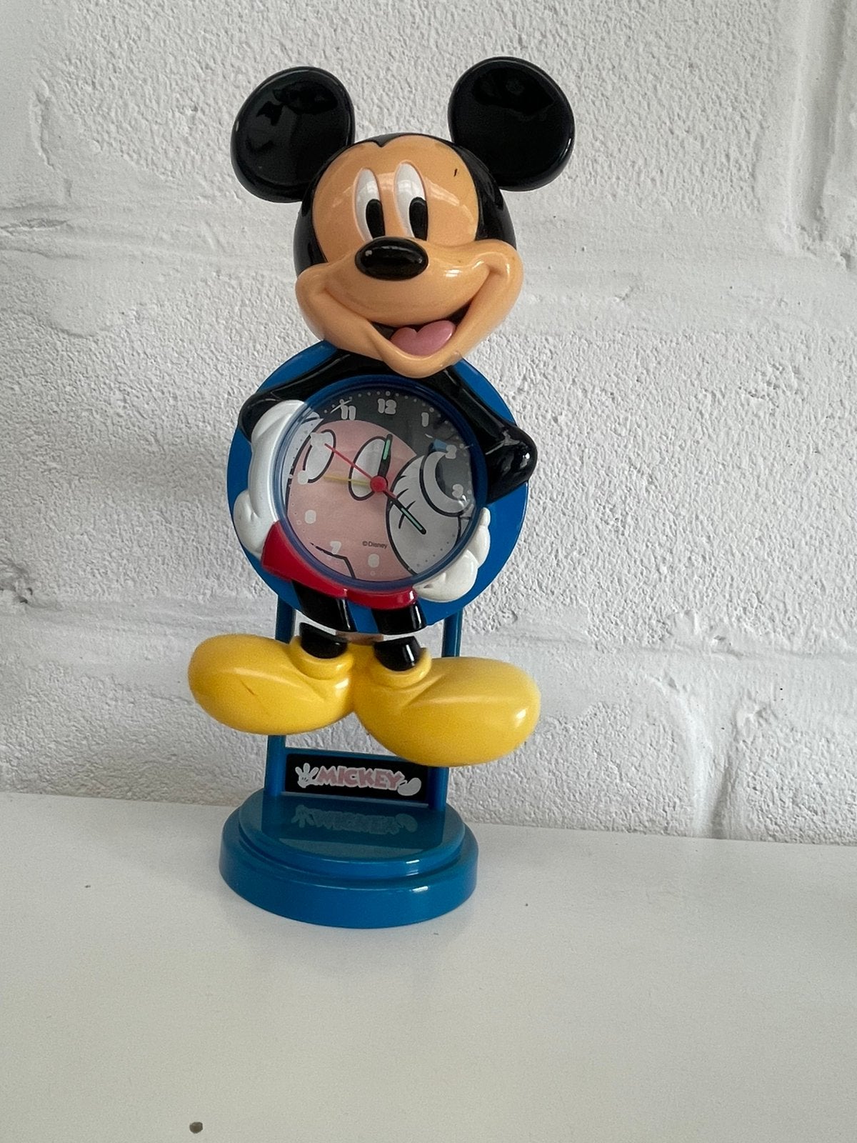: Horloge de bureau vintage Disney Mickey Mouse, Collections, Disney, Comme neuf, Mickey Mouse, Enlèvement ou Envoi