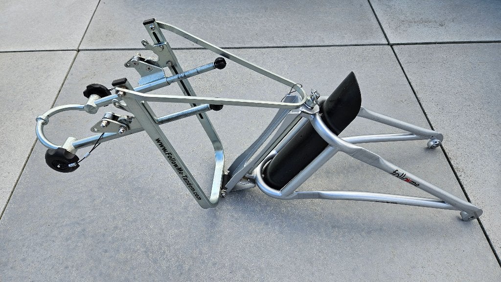 FollowMe Tandem fietsaanhanger, Fietsen en Brommers, Ophalen, Gebruikt, Opvouwbaar, Aanhangfiets