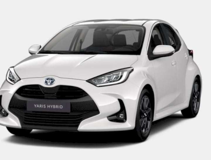Toyota Yaris Hybrid 1.5 Dynamic - Automatique - 2022", Auto's, Toyota, Automaat, Stof, Zwart, Wit