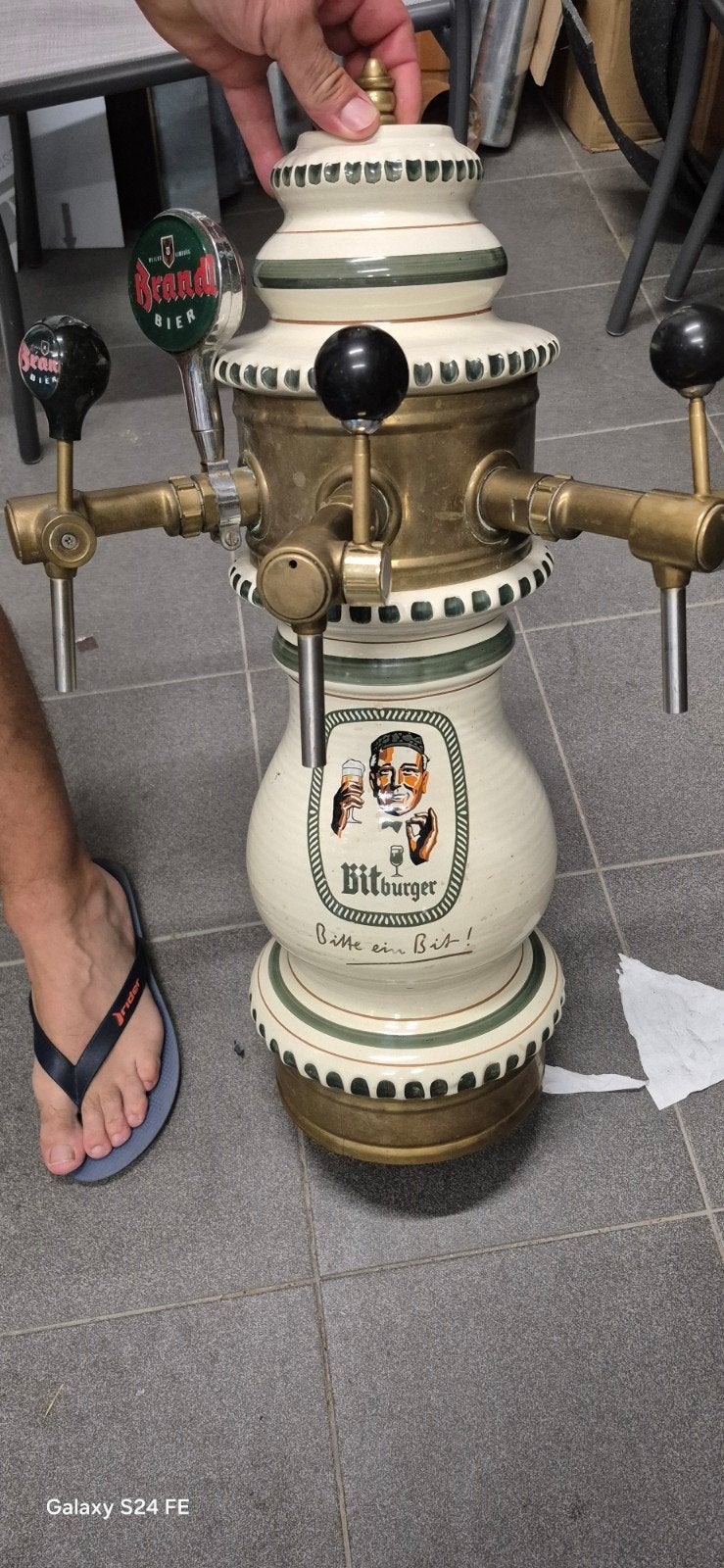 colonne tireuse à bière, Enlèvement