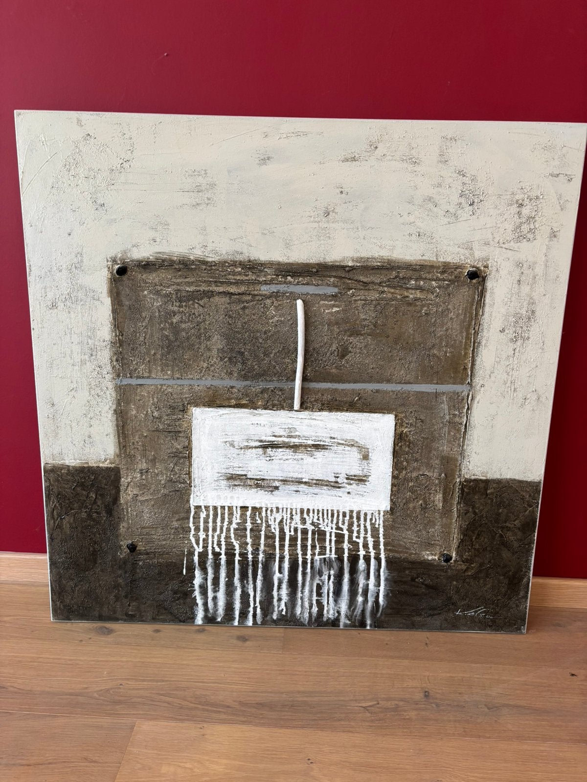 Peinture contemporaine signée, Enlèvement