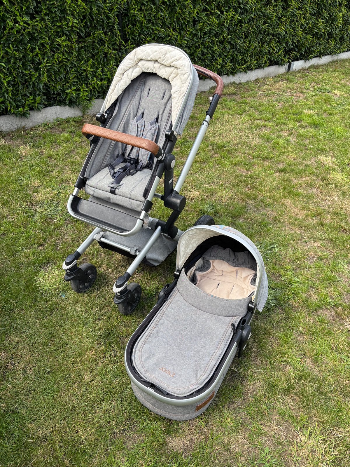 Joolz kinderwagen Day met draagmand., Kinderen en Baby's, Gebruikt, Verstelbare duwstang, Ophalen, Kinderwagen