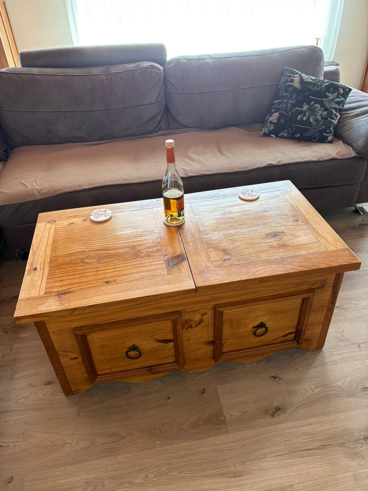 Mexicaanse salontafel/bar 105€, Maison & Meubles, Tables | Tables de salon, Enlèvement, Utilisé, 50 à 100 cm, Rectangulaire