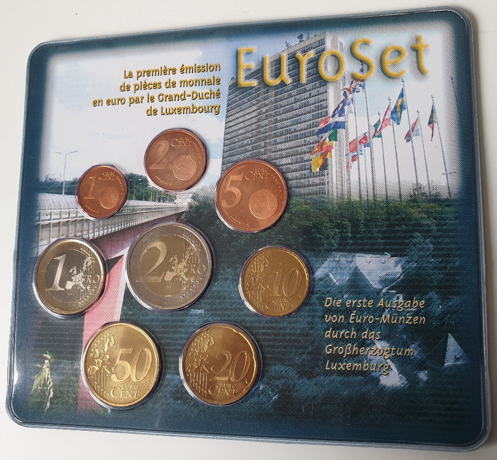 Luxembourg Bu-Set 2002 KNM édition 1ère édition, Timbres & Monnaies, Envoi, Luxembourg, Autres valeurs, Série