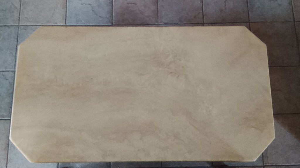 travertin salontafel, Ophalen, Overige materialen, 100 tot 150 cm, 50 tot 100 cm
