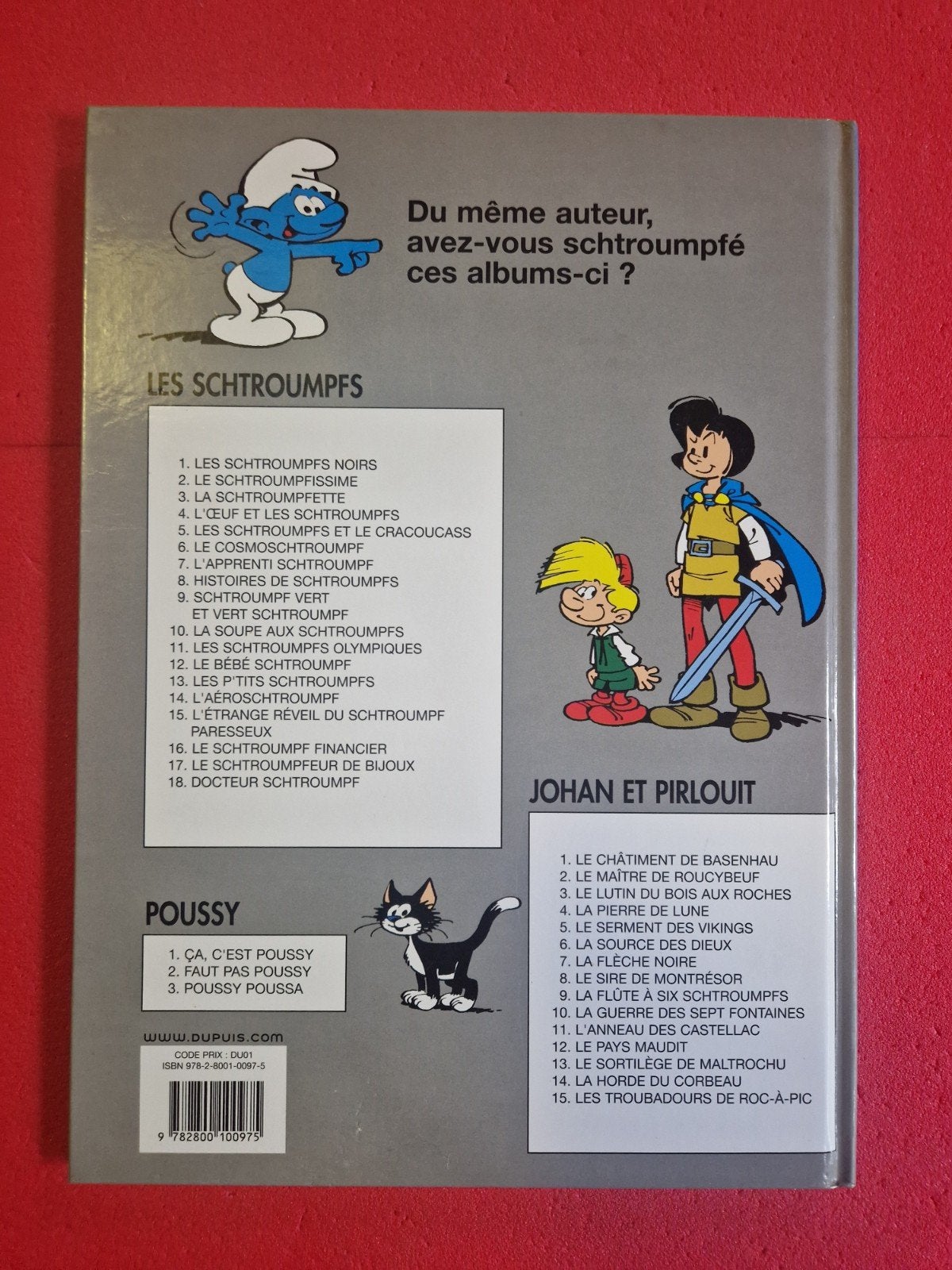 bd Johan et pirlouit 3, Livres, Enlèvement ou Envoi