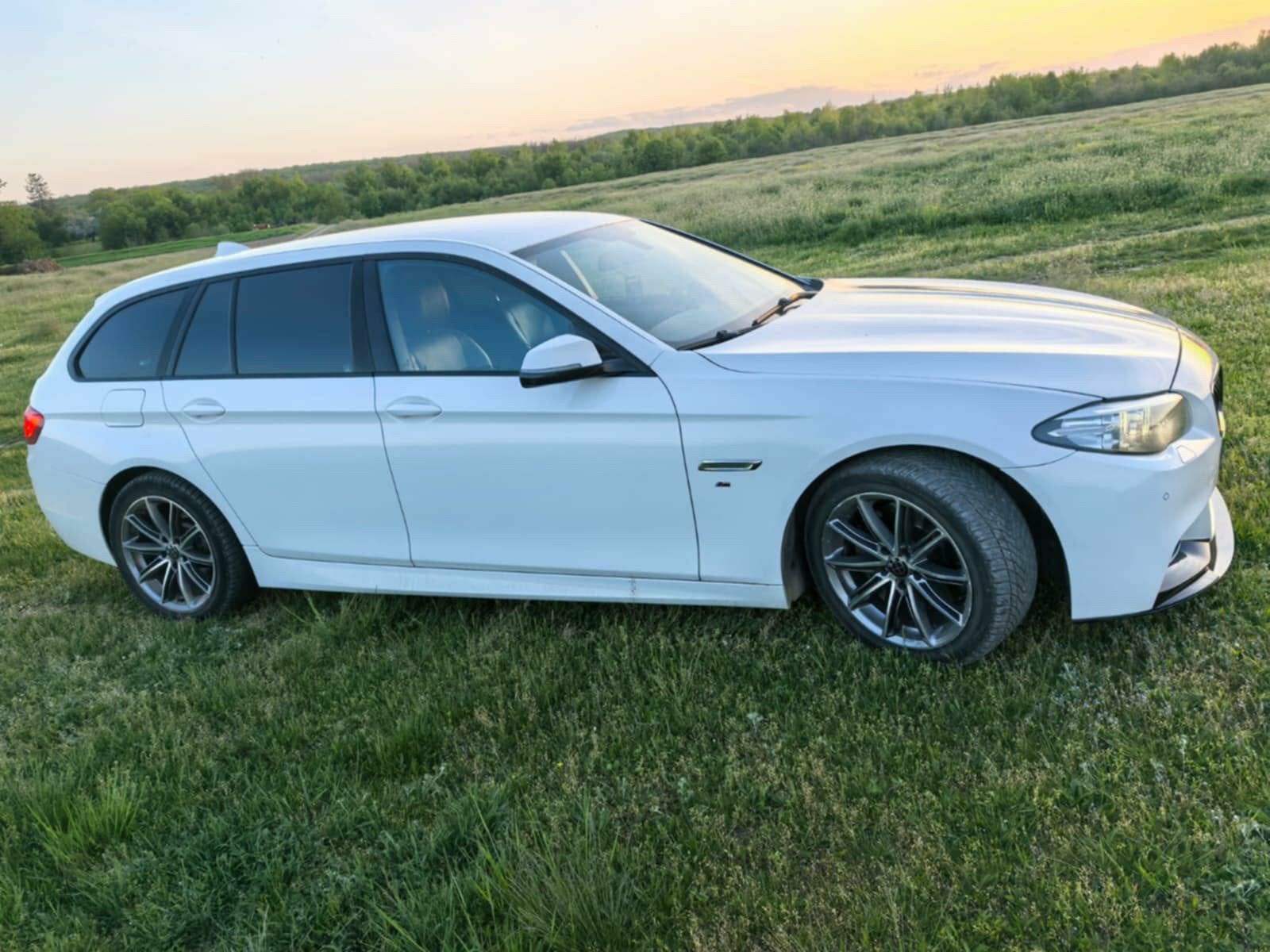 Bmw 520D Automaat Touring 218pk !!!, Auto's, BMW, Automaat, Wit, Leder, 5 deurs