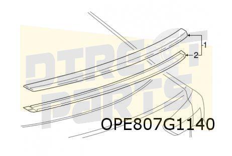 Opel Insignia B spoiler achterklep (bij RPO TTV) (Hatchback), -, Opel, Nieuw, Ophalen of Verzenden