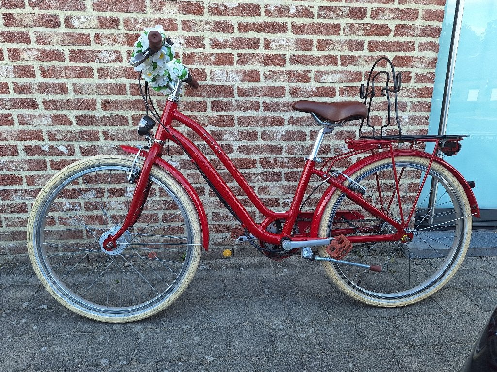 Elops rode meisjesfiets/ 24 inch, Fietsen en Brommers, Ophalen, Velgrem, Elops ( Decathlon ), Versnellingen