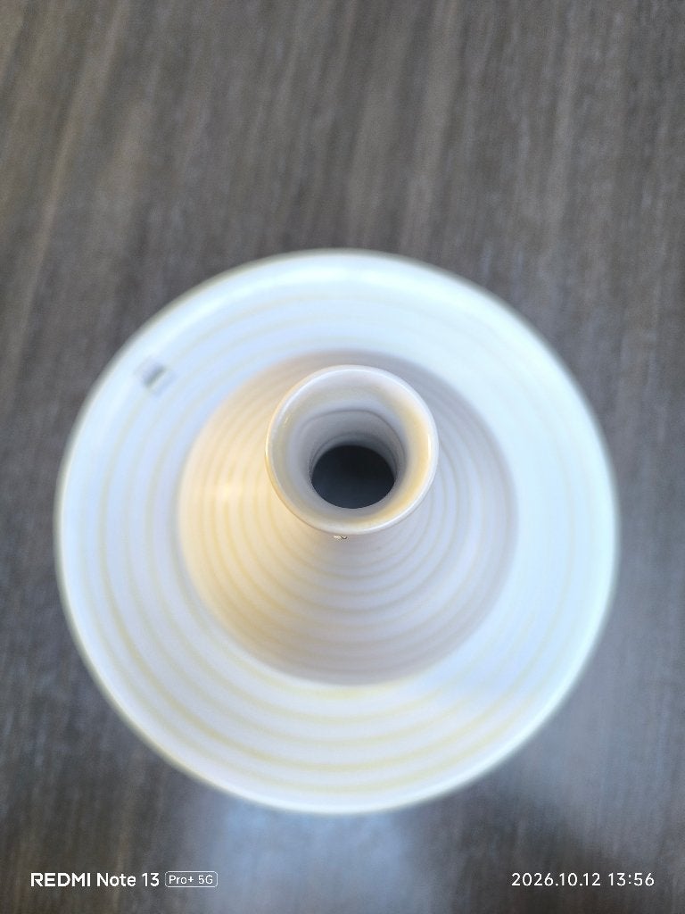 vazen decoratief, Huis en Inrichting, Ophalen, Wit, 25 cm, Nieuw