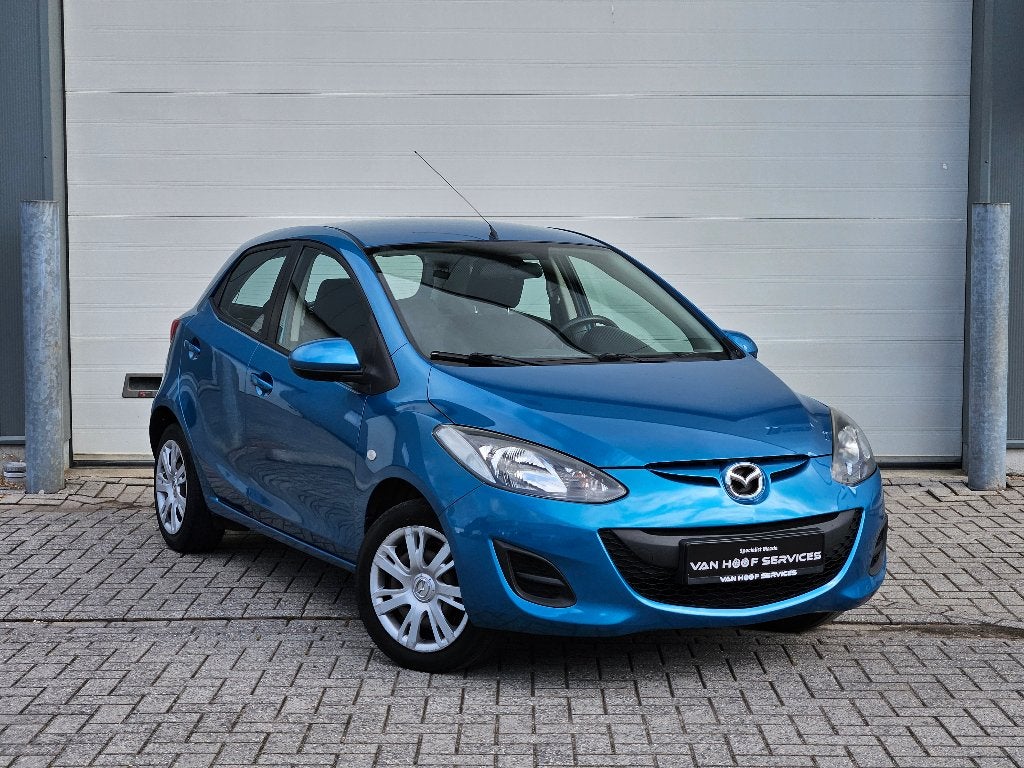 Mazda 2 1.3i Aquatic Blue, Voorwielaandrijving, Euro 5, Stof, Zwart