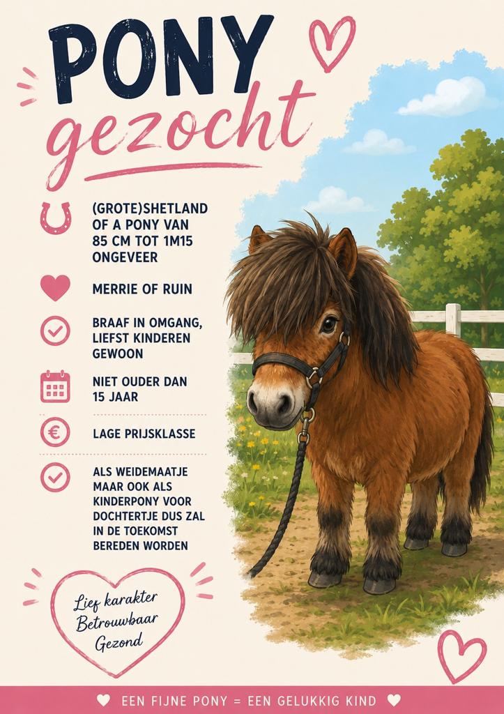 Pony, Ophalen