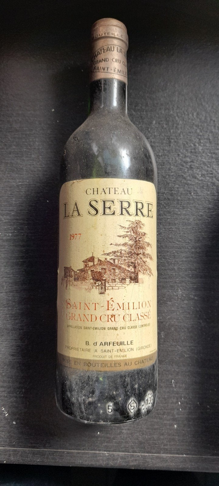 St Emilion grand cru classé, Enlèvement