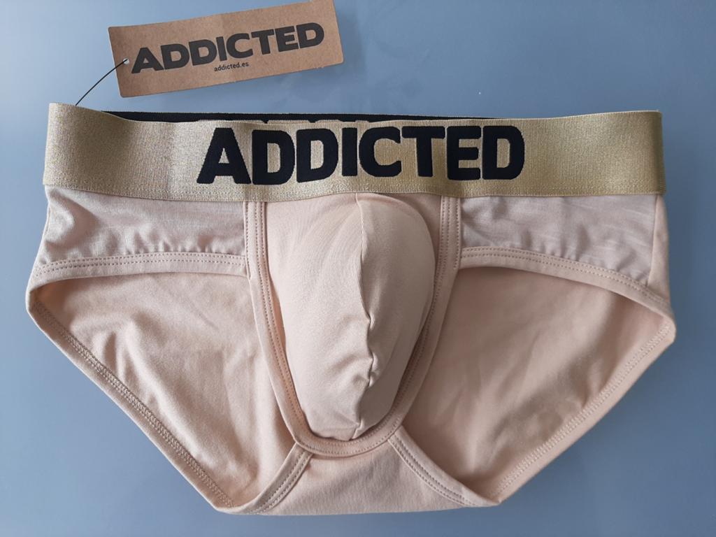 Opkuis ondergoed mannen sexy slip Addicted  nieuw  Medium, Kleding | Heren, Ondergoed, Ophalen of Verzenden, Beige, Addicted, Slip