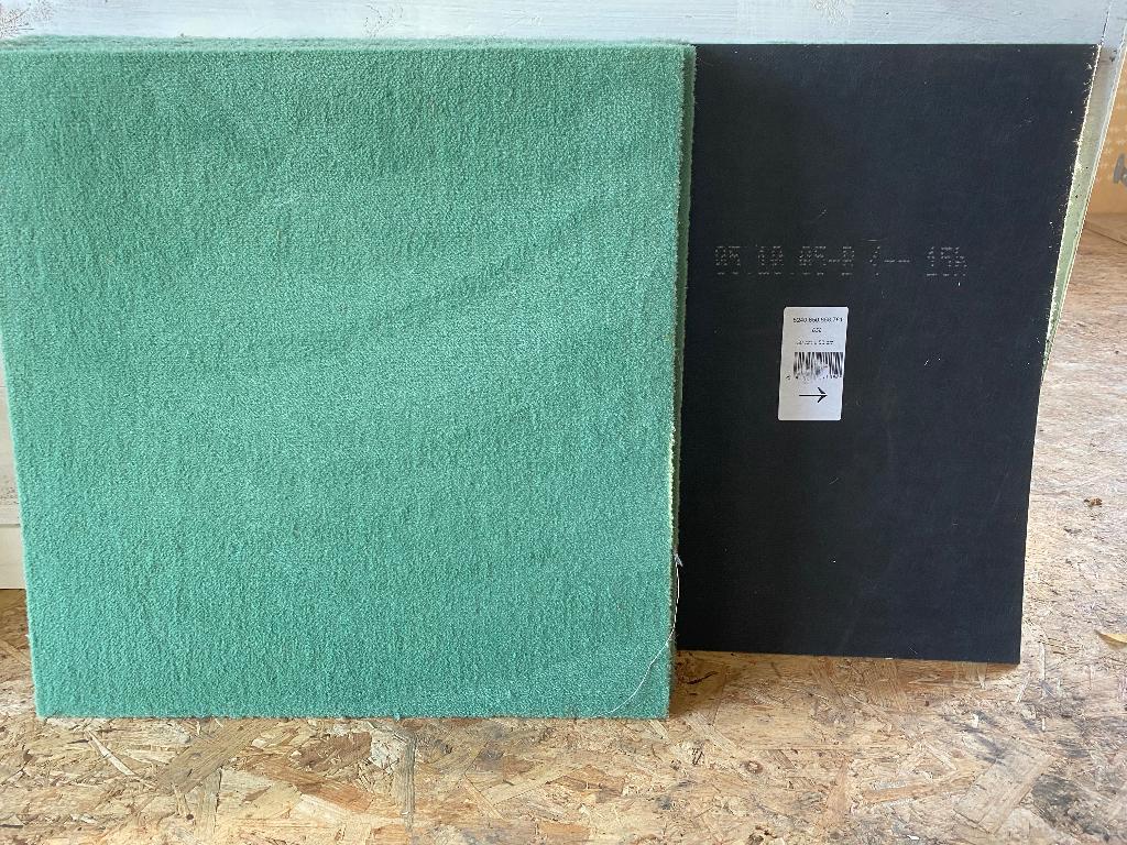 Tegeltapijt - appelblauwzeegroen-14stuks ( 50x50cm), Ophalen, Zo goed als nieuw