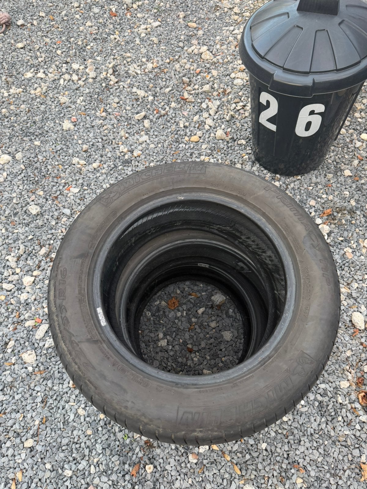4x 225/55 16, used, Enlèvement, Utilisé