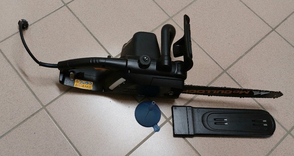 Tronçonneuse électrique "McCulloch", Jardin & Terrasse, Outils à main, Enlèvement, Comme neuf