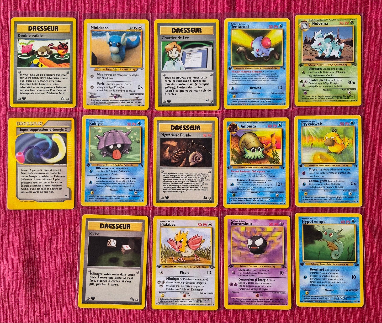 vieilles cartes Pokémon ed1 aquapolis etc, Enlèvement ou Envoi
