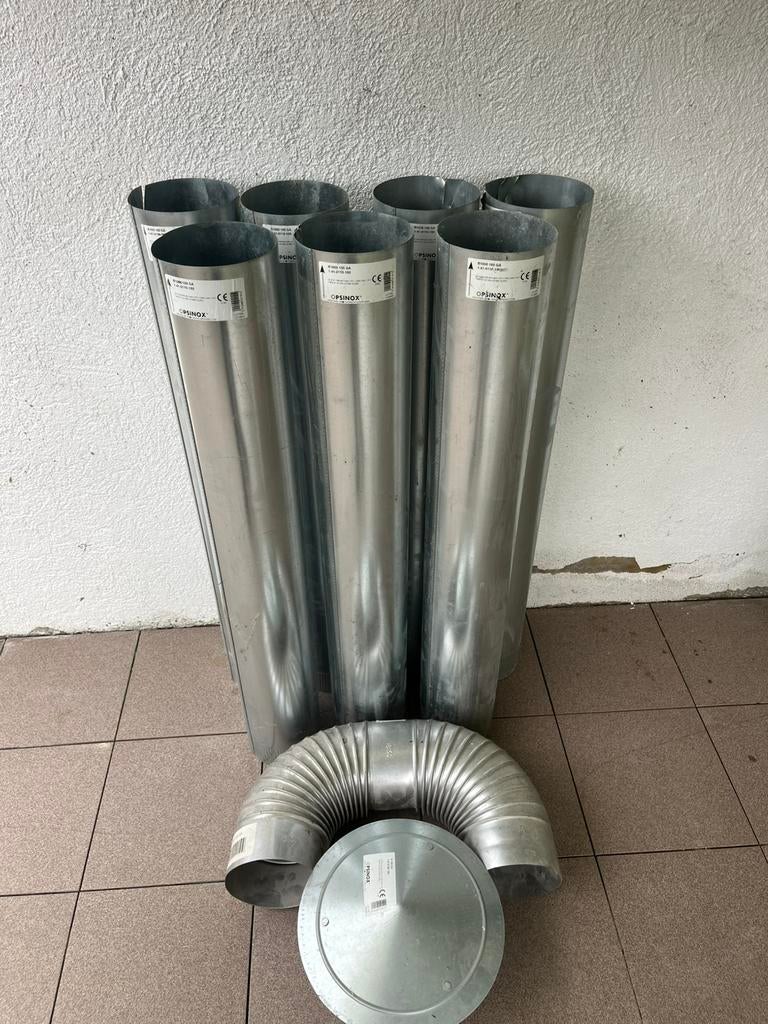 Inox buis, Huis en Inrichting, Kachels, Ophalen, Zo goed als nieuw