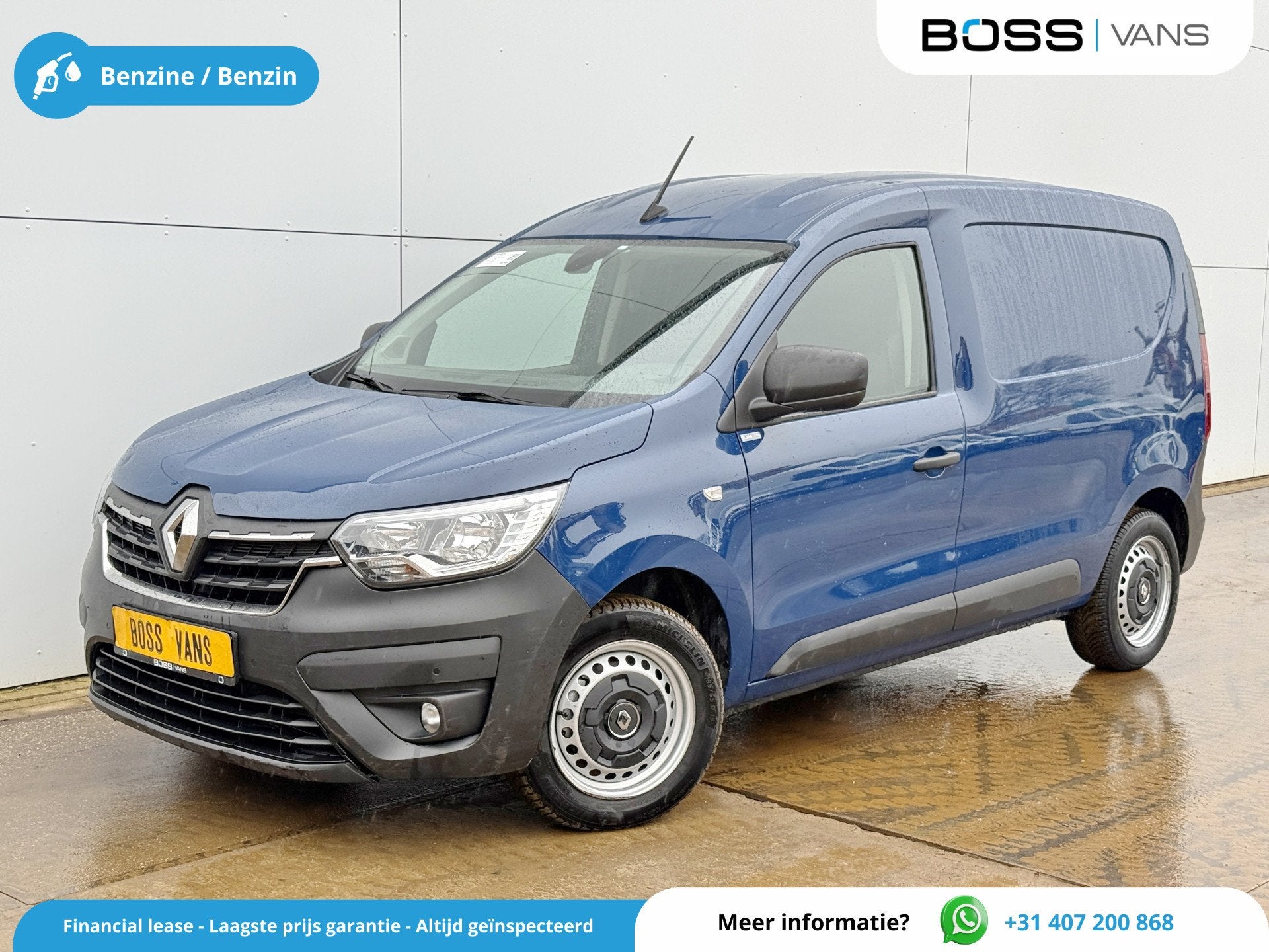 Renault Kangoo 1.3 TCe 100 Comfort *Benzine* L1 Airco Cruise, Voorwielaandrijving, Stof, Gebruikt, Zwart