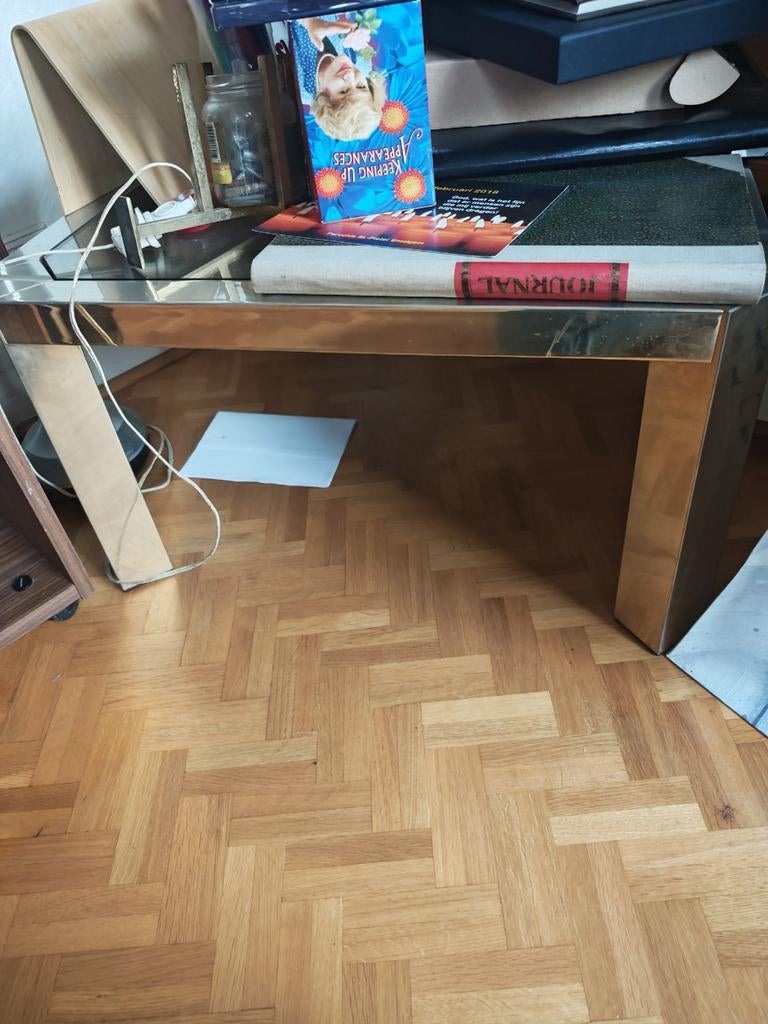 Vintage chroom salontafel, Vintage, Ophalen
