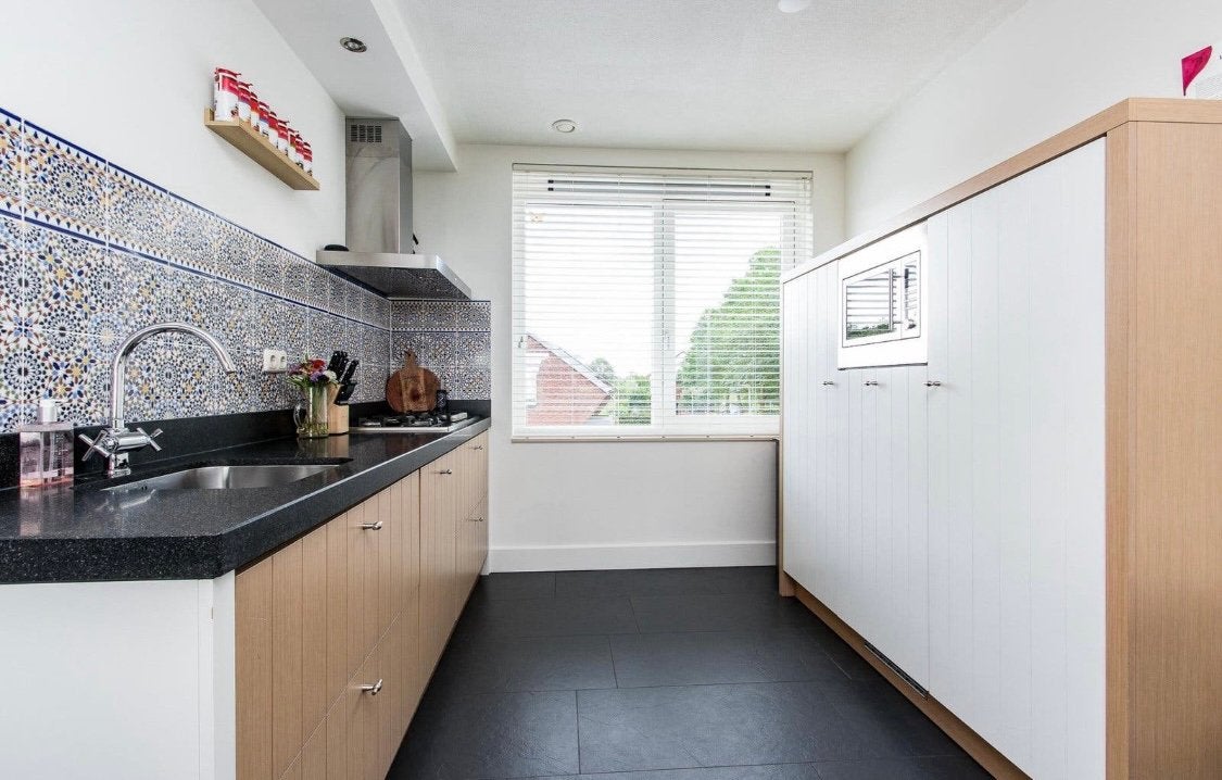 ✨MODERNE KEUKEN MET WAND  +APPARATUUR   ✨, Wit, Graniet of Steen, Dubbelwandige keuken, Ophalen of Verzenden