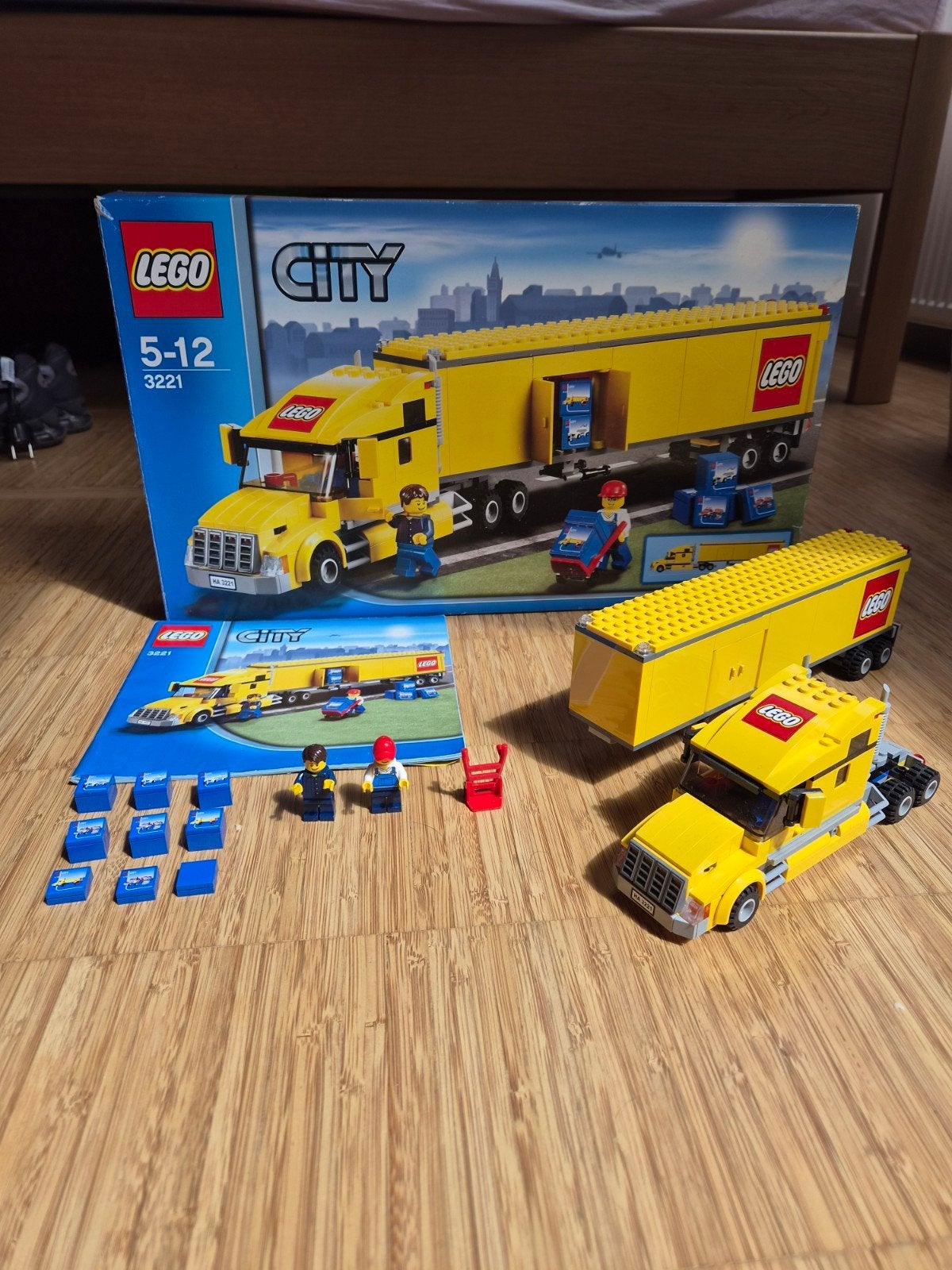 LEGO City 3221 Transport Truck (compleet/Doos/Boekje), City, Lego, Ensemble complet, Comme neuf