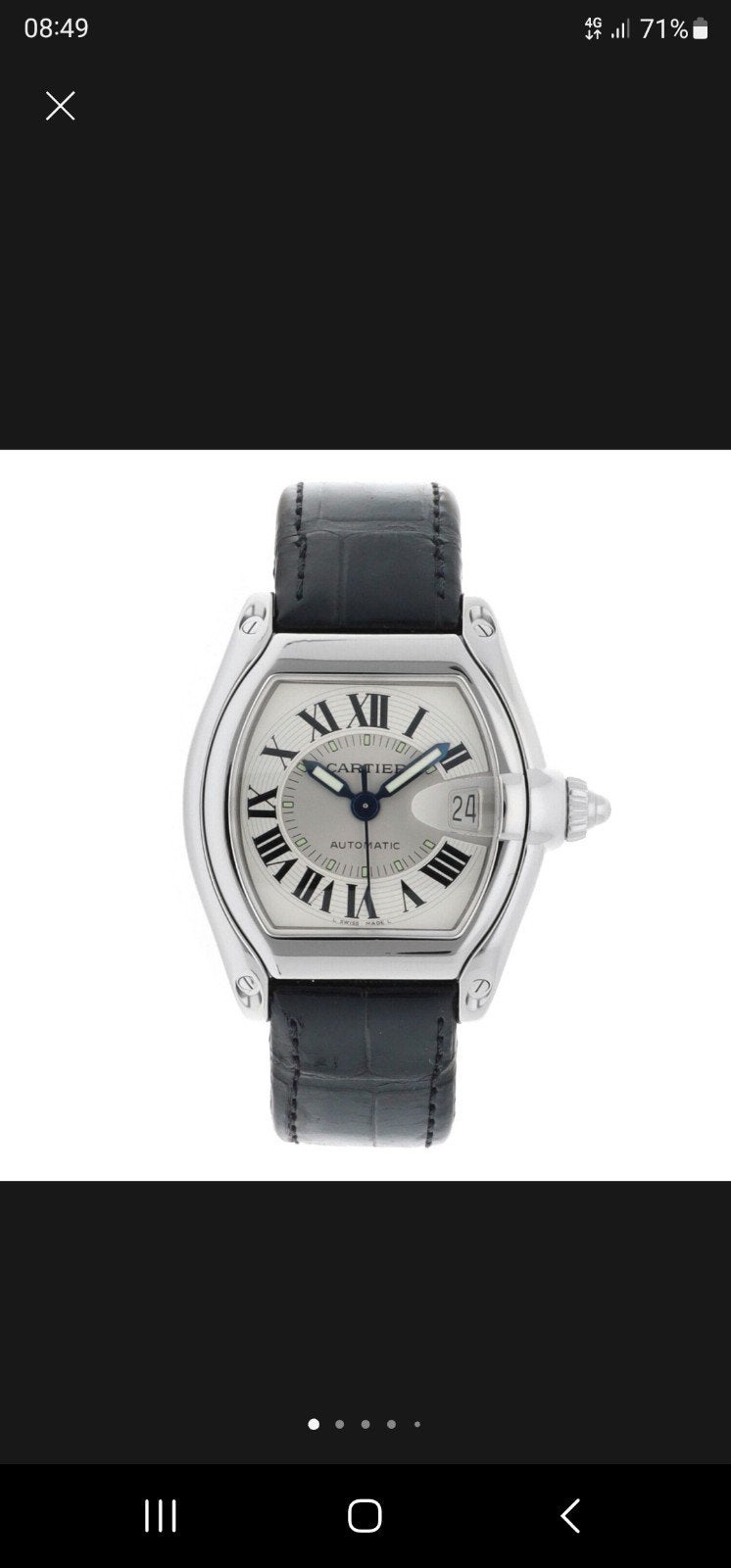 Cartier roadster, Enlèvement, Acier, Acier