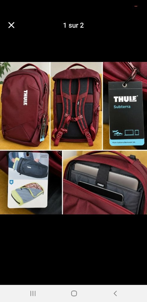Thule Subterra 34L rugzak, kleur Ember, nieuw, Ophalen, Nieuw, Overige merken